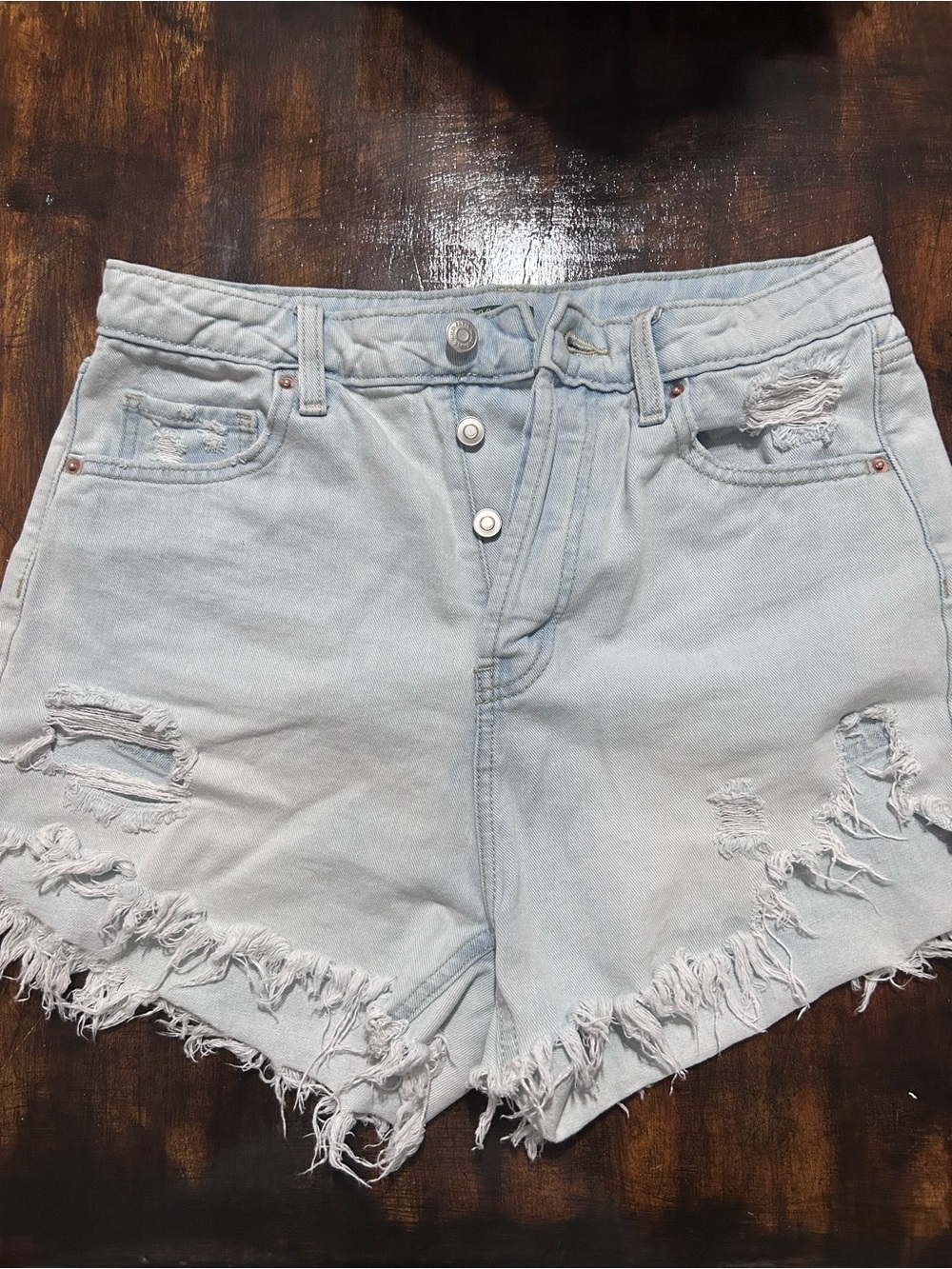 wild fable Light Wash Distressed Denim Shorts